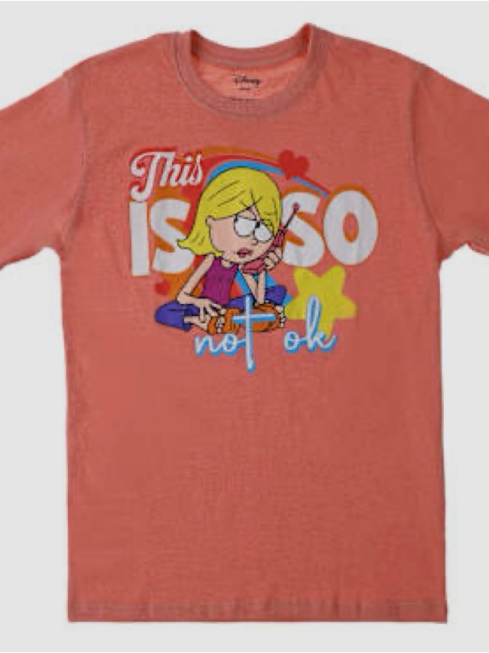 Disney Lizzie McGuire Graphic Tee Unisex Size Large “This is so not ok”